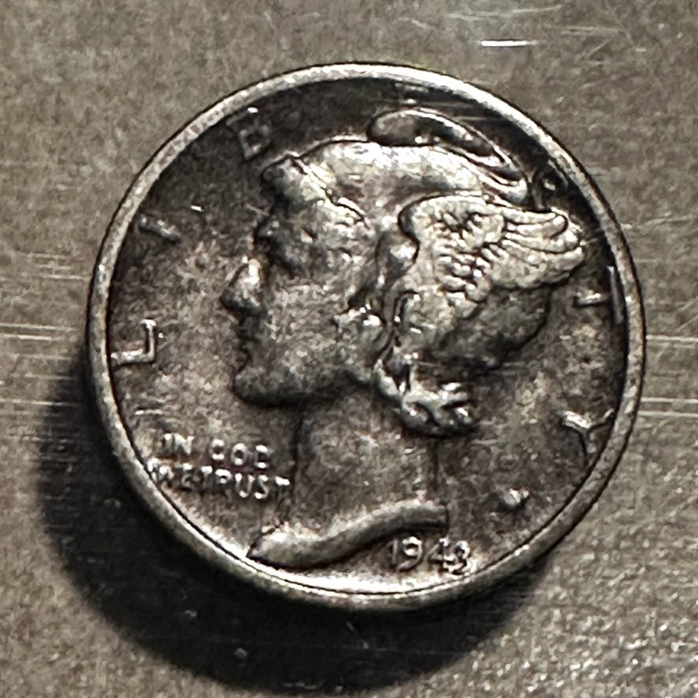 Vintage 1943 S Mercury Dime